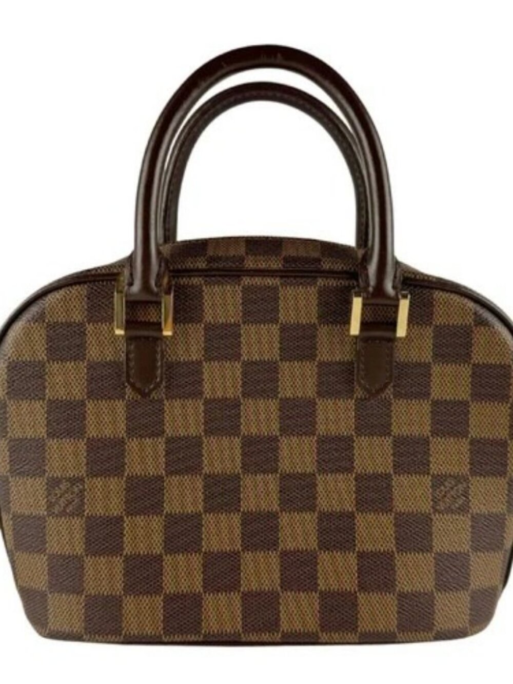 Auth LOUIS VUITTON Damier Ebene Saria Mini Handbag Brown N51286 - z9546